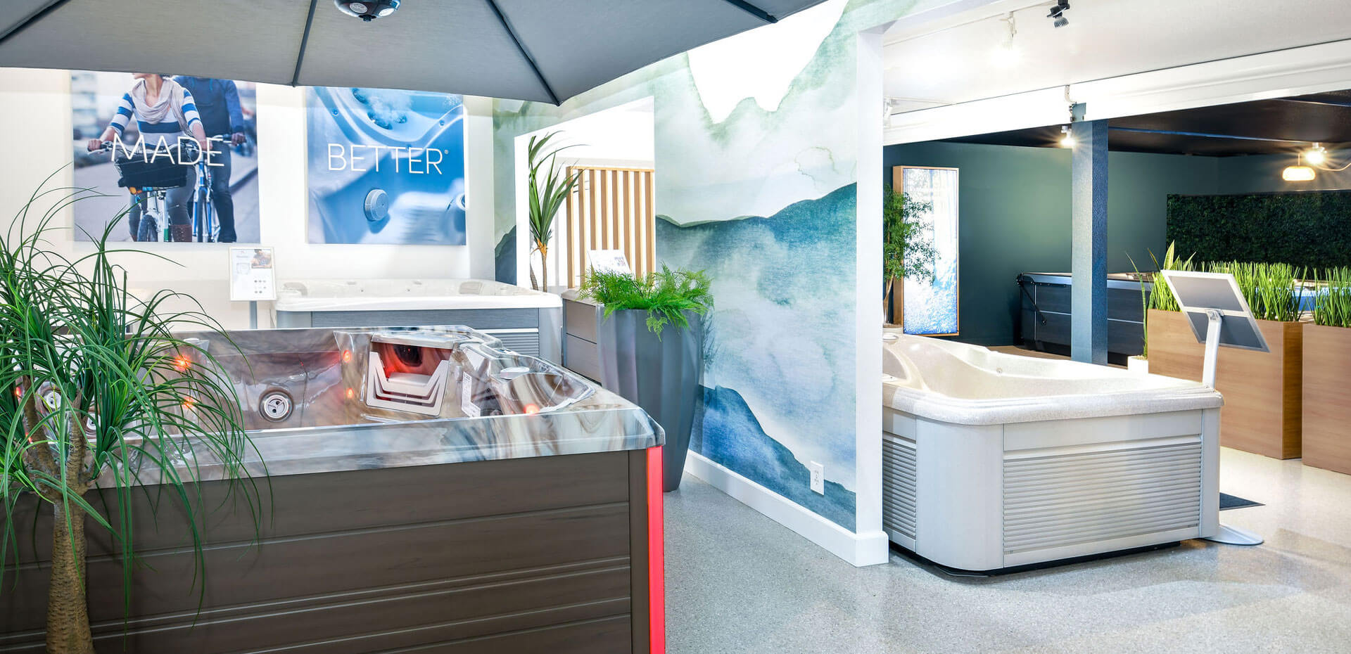 hot tub showroom